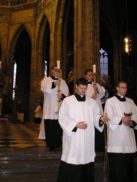 Ministrování v katedrále